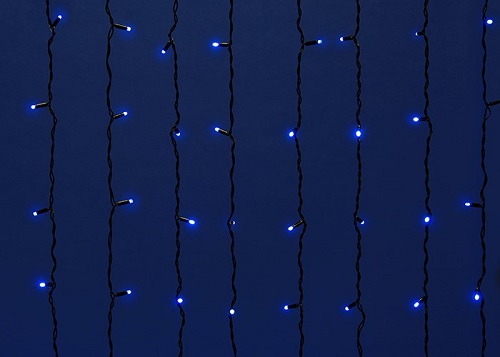 Гирлянда светодиодная "Занавес" Uniel ULD-C2030-240/TBK Синяя 3х2м IP67 фото Гирлянда светодиодная "Занавес" Uniel ULD-C2030-240/TBK Синяя 3х2м IP67 картинка